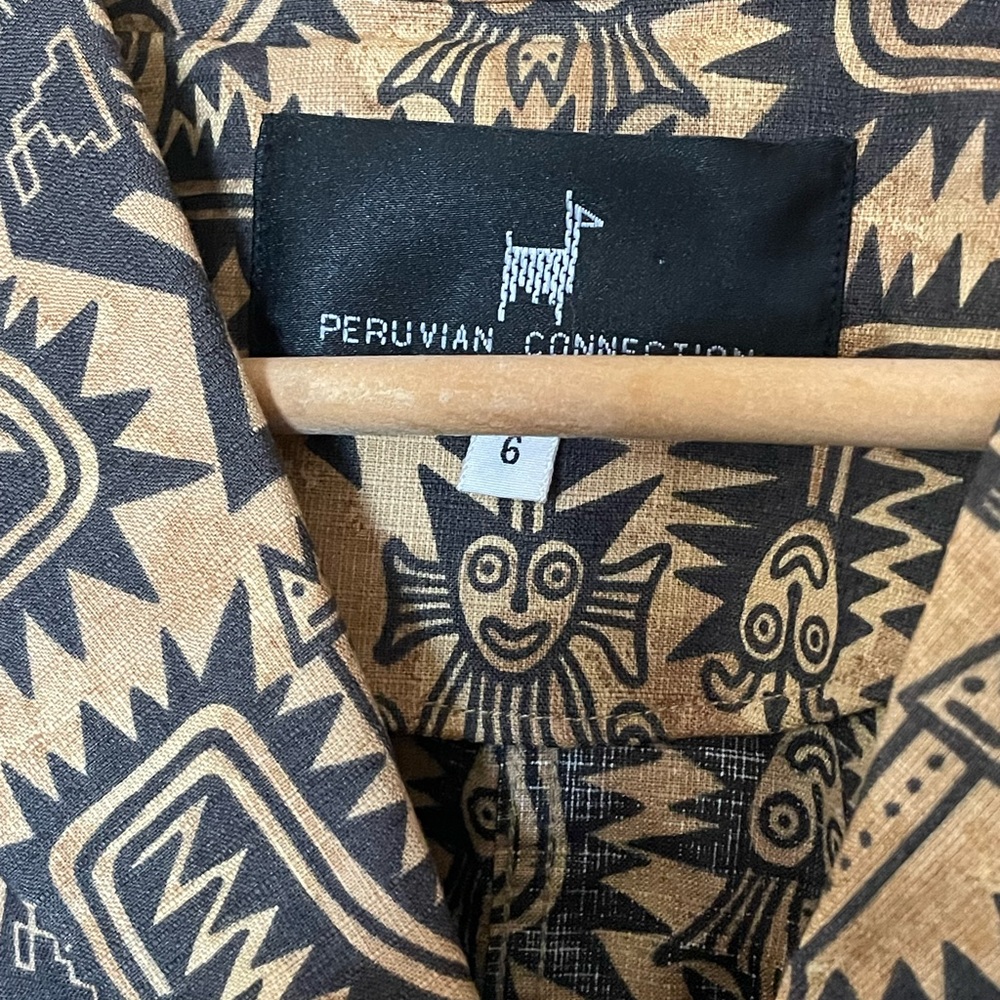 Button Up Patterned Coat - image 2